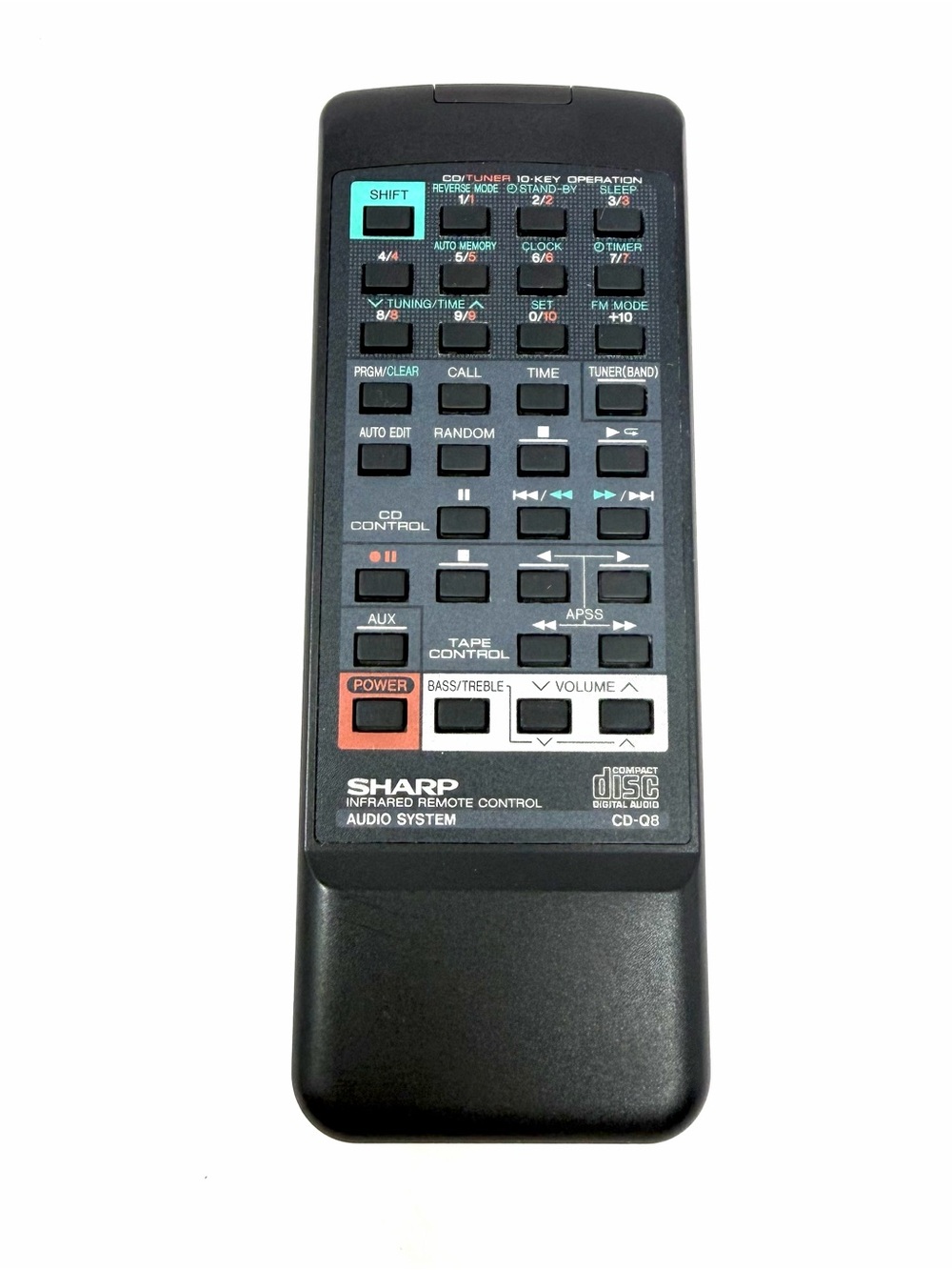 Genuine Sharp OEM Remote Control RCONT1782A CD-Q8 Audio System Tested Working